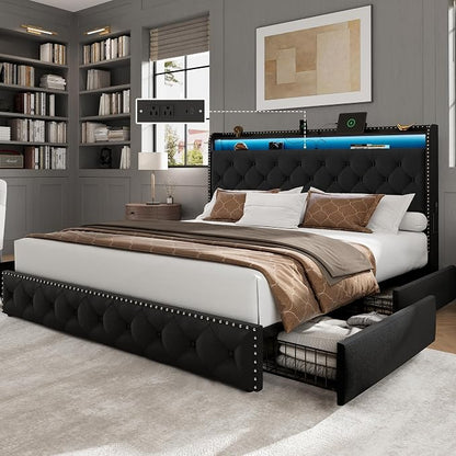 LARMACE King Size Bed Frame by LARMACE