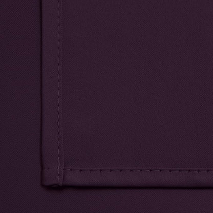 Yakamok Room Darkening Curtains 52x63 inch Length Dark Purple-Living Room | 2 - Image 6