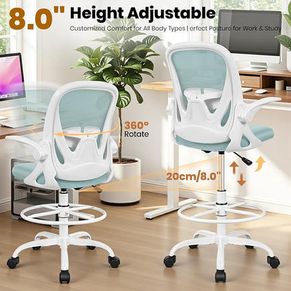 Primy Drafting Chair Tall Office Chair - Image 7