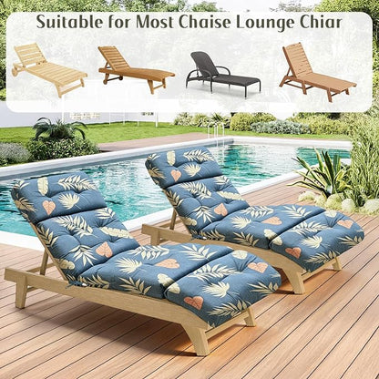 EverPine Outdoor Chaise Lounge Chair Cushion 74.4 x 22.8 x 4.7 Inch, Patio - Image 6