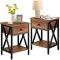 VECELO Nightstands Set of 2, Modern Bedside End Tables, Night Stands by VECELO
