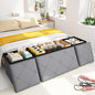30W Folding Ottoman with Storage Bench, Storage Ottoman Bench, 15W Inches by Unknown