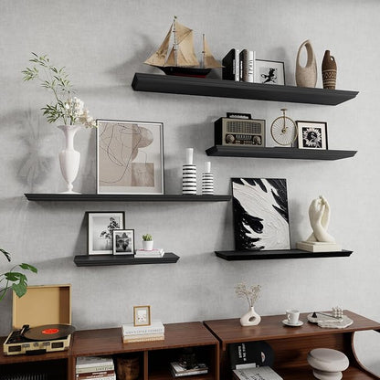Fun Memories Floating Shelves 32 Inch Long, 9.3 Inch Deep Classic Crown Molding - Image 8