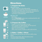 J WAY Instant Vanilla Latte Coffee Kit with Authentic Brown Sugar Tapioca Boba, Ready in Under One Minute, Paper Straws Included - 3 Servings