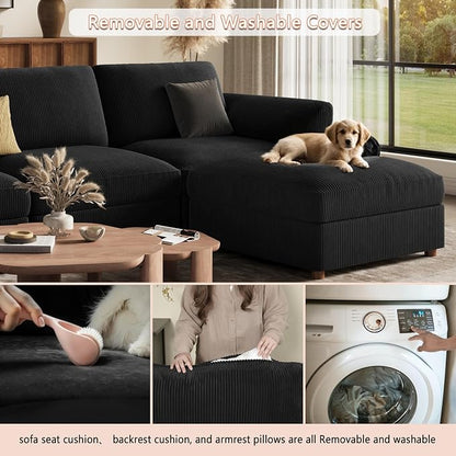 EASE MOOSE Oversized L Shaped Sectional Modular Sofa, Large U Shaped Sectional - Image 8
