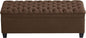WUTUTUEE 50" Fabric Storage Ottoman Bench, Upholstered Rectangle End of Bed by WUTUTUEE
