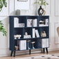 LEYAOYAO 10 Cube Bookshelf, 3 Tier Modern Wide Bookcase by LEYAOYAO-Findtheshiningpointofyourideallife%EF%BC%81