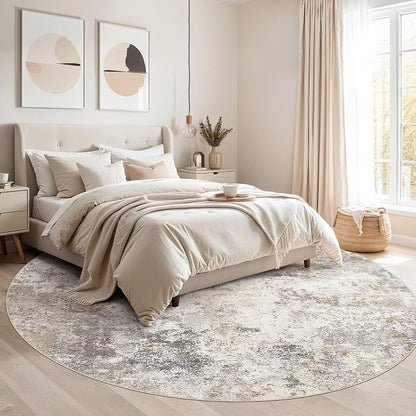UERMEI 8ft Round Area Rug Living Room Rugs - Image 3