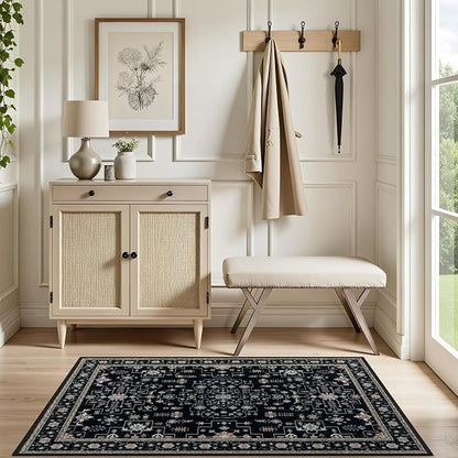 2x3 Area Rugs Living Room: Washable Vintage Rug - Image 5