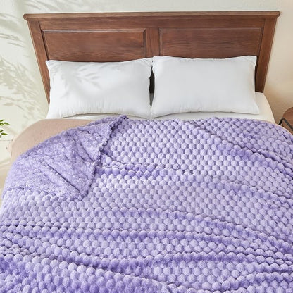 NEWCOSPLAY Fleece Clouds Cozy Queen Blanket - Image 8