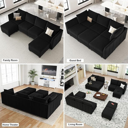 Belffin Modular Sectional Sofa U Shaped Couch - Image 6