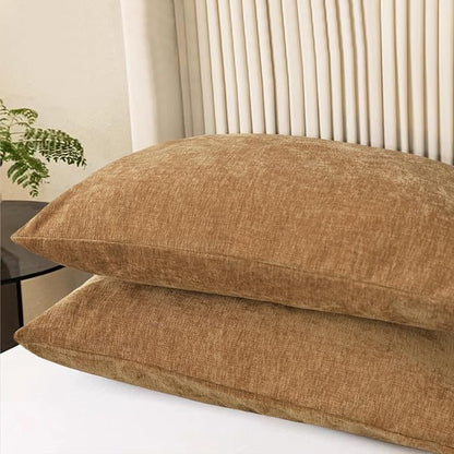 CaliTime Decorative Throw Pillow Covers 26 X 20 Inches Apricot Brown | Pack of 2 - Image 3
