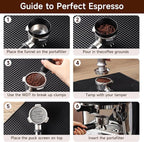 KitchenTour Espresso Accessories Kit 51mm, WDT Tool, Dosing Funnel and Puck Screen Set, 304 Stainless Steel Needle Coffee Distribution Stirrer, Portafilter Dosing Ring for Barista 51 mm