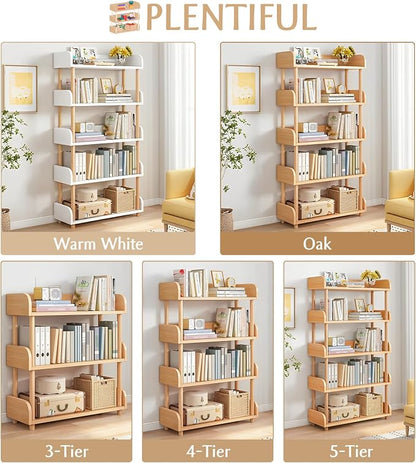 OSCHF 5-Tier Wooden Open Bookcase - Image 3