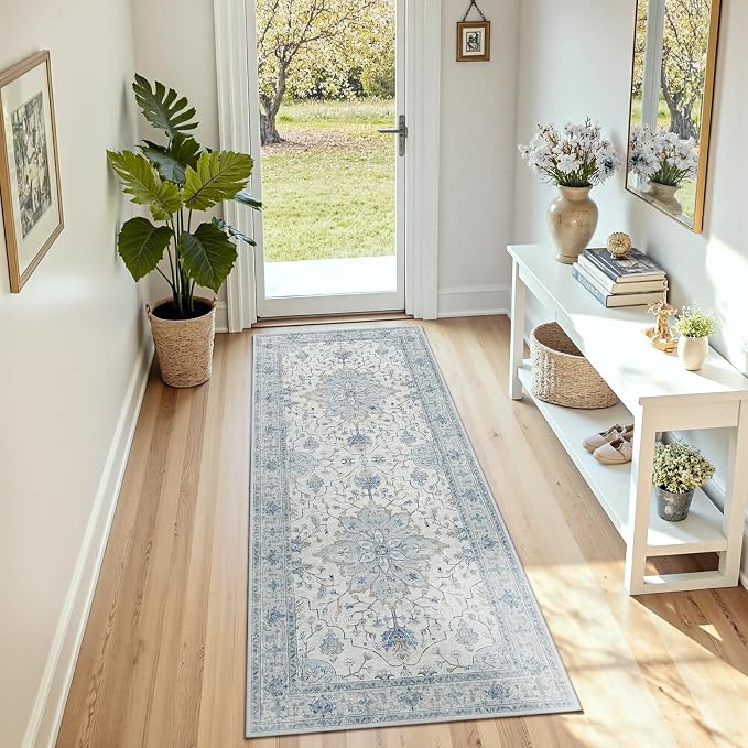 RELEANY Washable Area Rug, Runner 3'x6', Water Repellent, Pet Friendly - Image 3