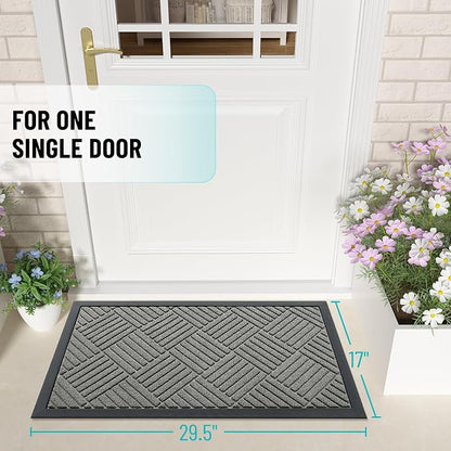 OLANLY Front Door Mat Outside Entrance, Waterproof Heavy-Duty Doormat | 29.5x17 - Image 2