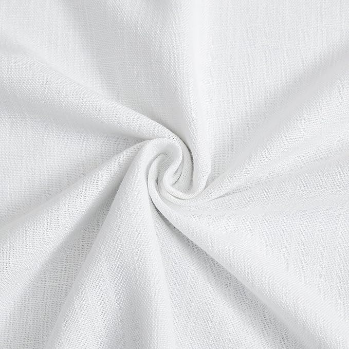 Vision Home White Pinch Pleated Full Blackout Curtains Thermal Insulated Window - Image 8