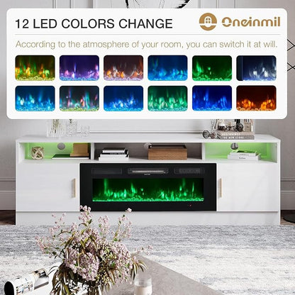 oneinmil 70" Fireplace TV Stand - Image 7