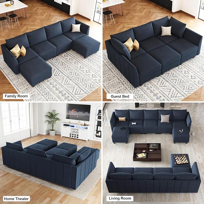 Belffin Modular Sectional Sofa Couch - Image 6