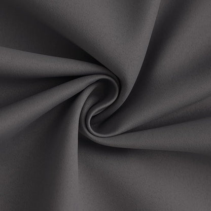 Yakamok Charcoal Grey 100% Blackout Curtains 63 Inches Long 50" Wide 2 Panel - Image 3