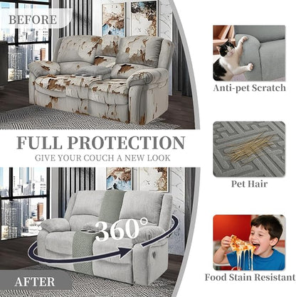 100% Waterproof Sectional Recliner Couch Covers - Image 5