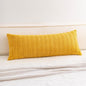 Aegero Corduroy Decorative Throw Pillow Covers 14x36 Inch Soft Striped Pillow by Unknown