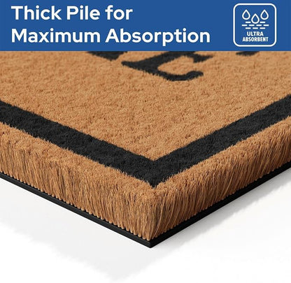 Barnyard Designs Natural Coir Non-Slip Doormat | Heavy-Duty Welcome Mat - Image 9