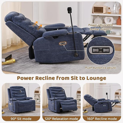 Olela Power Glider Recliner Nursery Chair, Swivel Rocking Chair - Image 4