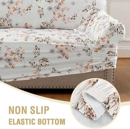 H.VERSAILTEX Floral Pattern Chair Cover Printed Sofa Slipcovers High Stretch - Image 7