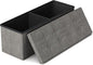 GLAXYFUR 43.3 inches Folding Storage Ottoman Bench Storage Chest Footrest by GLAXYFUR