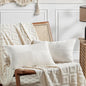 Fancy Homi 2 Packs Cream White Lumbar Decorative Throw Pillow Covers 20x28 Inch by Fancy+Homi