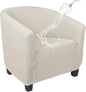 SearchI Waterproof Club Chair Slipcover Stretch Barrel Chair Covers Jacquard by SearchI