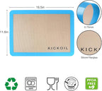 Silicone Baking Mat Large Set 4 Half Sheet-Silicone Bakeware Mat for Oven Reusable Heat Resistant Non Stick Baking Sheet BPA Free Cooking Supplies for Cookie, Bread, Macaron&Pastry,Rectangular
