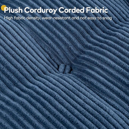 Convertible Corduroy Floor Sofa, 3-in-1 Folding Lazy Sofa Bed - Image 6
