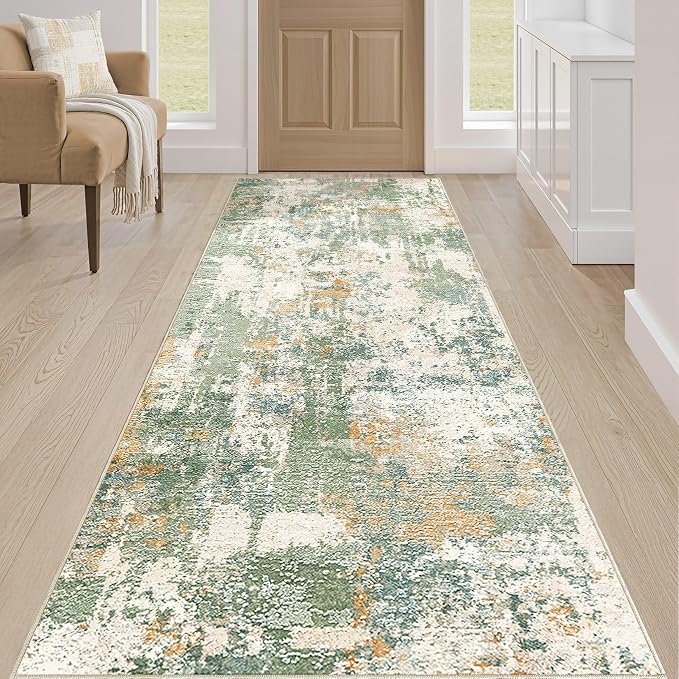LOONGRUG Runner Rug 3x10 Washable Non-Slip Kitchen Neutral Modern Rug | - Image 4