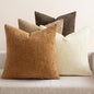 MIULEE Decorative Chenille Fall Euro Pillow Covers Brown 24x24 Pack of 4 | by MIULEE