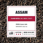 Tiesta Tea - Assam Black Tea, Loose Leaf, Single Origin Premium Black from India, High Caffeinated, Make Hot or Iced & Brews Up to 50 Cups, Pure Unblended, 4oz Refillable Tin