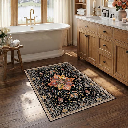 RELEANY Washable Area Rug, Small 2'6"x4', Water Repellent, Pet Friendly by RELEANY