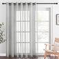 NICETOWN Patio Curtain for Sliding Door W100 x L84, Extra Wide Grommet Linen by NICETOWN