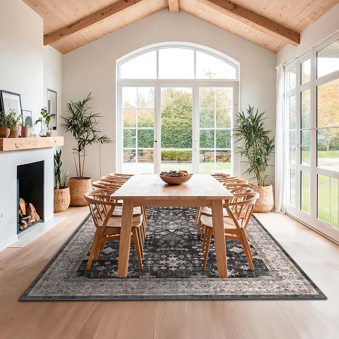 Boho Dining Room Rugs for Under Table - Image 8