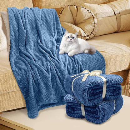 4 Pack Fleece Throw Blankets 50x60 Inches – 270 GSM Ultra Soft Flannel - Image 8
