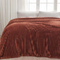 NEWCOSPLAY Fleece Ribbed Cozy Queen Blanket by NEWCOSPLAY