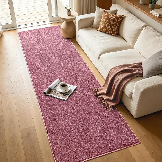 2x8 Red/White Runner Rug Washable Non-Slip - Image 7