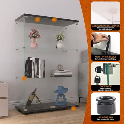 Beauty4U 2 Doors Glass Display Cabinet - Image 6