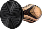 Normcore 58.5mm Espresso Coffee Tamper V4, Spring Loaded Tamper With Titanium PVD Coating Ripple Base, 15lb / 25lb / 30lbs Replacement Springs, Colorful Wood Handle