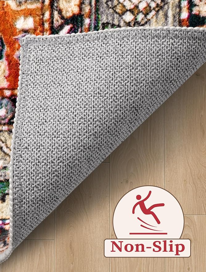 SERISSA 3x14 Washable Non Slip Boho Runner Rug - Image 4
