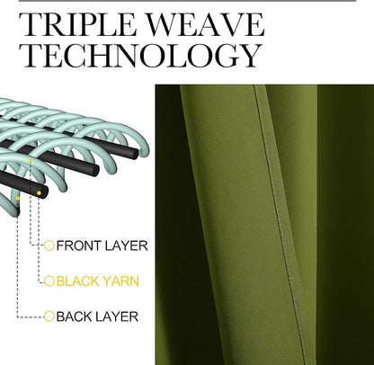 NICETOWN Christmas Window Decoration Thermal Insulated Solid Grommet Blackout - Image 4