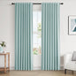 100% Blackout Linen Curtains 80 Inch Length 2 Panels Set by Guken