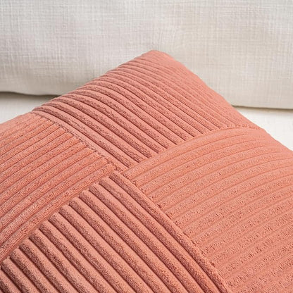 Fancy Homi 2 Packs Coral Lumbar Decorative Throw Pillow Covers 16x28 Inch - Image 3