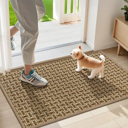 Door Mat Indoor Entrance 17"x29", Absorbent Indoor Door Mat, Non Slip Rubber by LEKEEPGO